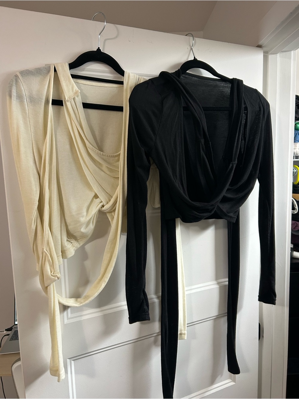 Cream Musera wrap top